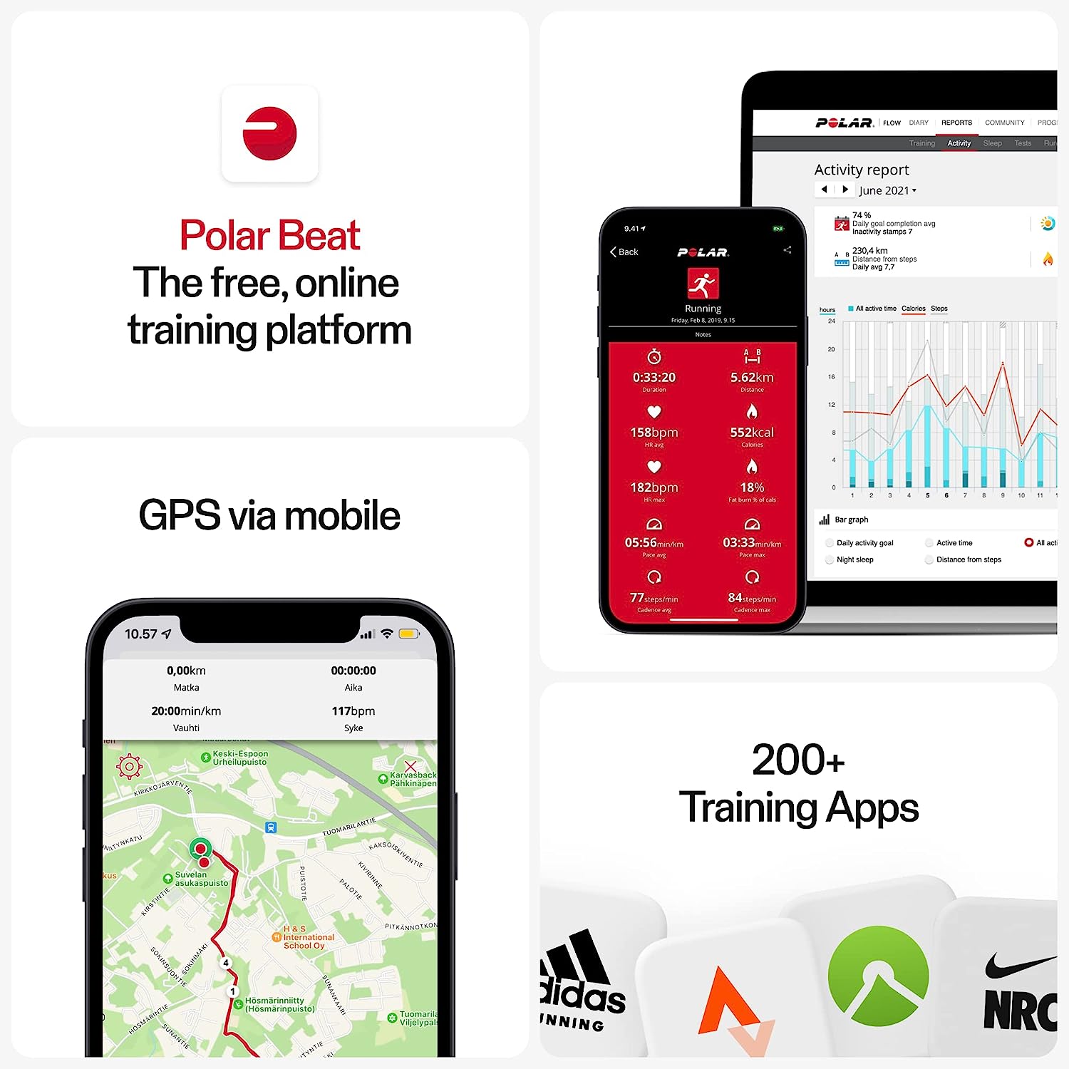 Polar H10 Heart Rate Monitor Chest Strap - ANT + Bluetooth, Waterproof HR Sensor for Men and Women - Image 5