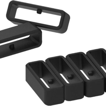 6-Pack Fastener Rings Compatible with Garmin Forerunner 35/235/265/735XT, for Forerunner 945/935 Band Keeper, Silicone Replacement Watch Band Loop/Holder/Retainer
