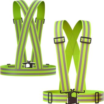 Apace Vision Reflective Vest (2 Pack) | Lightweight, Adjustable & Elastic Safety Vest