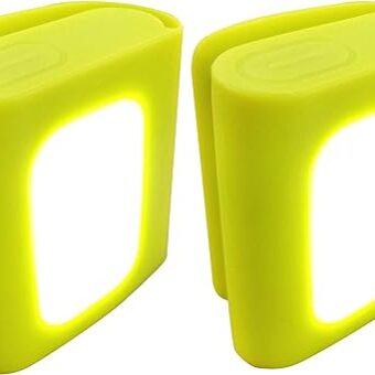 Bright Eyes 200 Lumen Firefly 2-Pack Clip On LED Safety Running and Jogging Light - USB Rechargeable - 2 Pack - Also for Hiking, Camping, Working and Much More!! (Fluorescent...