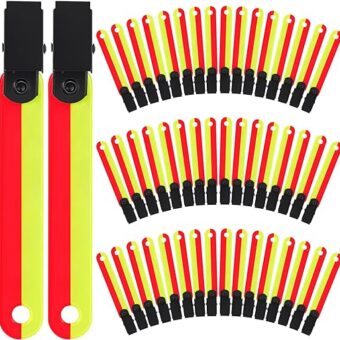 Copkim High Visibility Trail Markers for Tree Reflective Trail Markers Trail Markers with Clips Hunting Reflector Trail Markers for Tree Stand Hunting Outdoor Hiking Hunting...