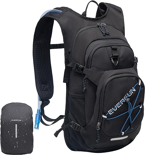 EVERFUN Hydration Backpack Water Backpack with Water Bladder 2L/3L Hiking Day Pack Women Men Lightweight Insulation Hydration Day Rucksack for Hiking, Cycling, Running,...