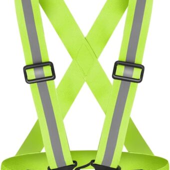Fepdiu Running Reflective Vest for Women Walking at Night,Jogging Safety Vest with 360 Visibility Reflector Strap