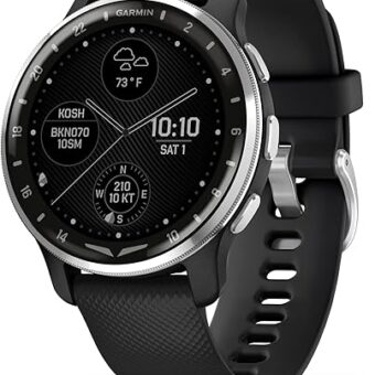 Garmin D2™ Air X10, Touchscreen Aviator Smartwatch with GPS, Aviation Weather, Call and Text, Health and Wellness Features and More, Black