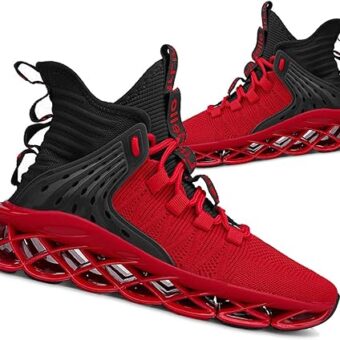 Hello MrLin Men's Running Shoes Non Slip Athletic Tennis Walking Blade Type Sneakers Hip Hop