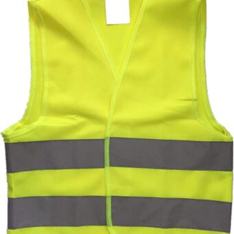 Kids High Visibility Reflective Safety Vest for Costume Running Cycling Size