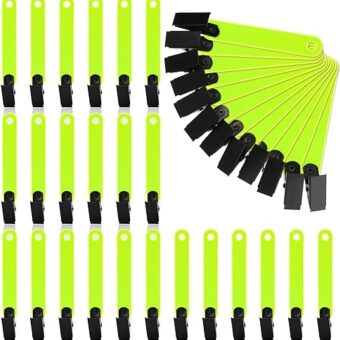 Leitee Trail Markers Reflective Tree Tacks Hunting Reflector Tacks Trail Marking Ribbon with Clips for Hiking Hunting Outdoor