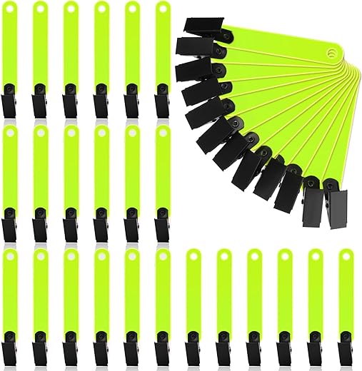 Leitee Trail Markers Reflective Tree Tacks Hunting Reflector Tacks Trail Marking Ribbon with Clips for Hiking Hunting Outdoor