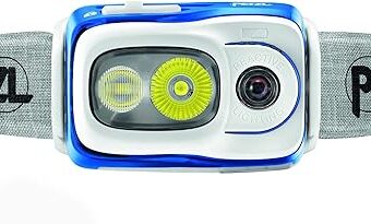 Petzl, Swift RL Rechargeable Headlamp with 900 Lumens & Automatic Brightness Adjustment, Blue