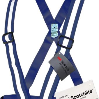 Salzmann 3M Reflective Vest | High Visibility Cross Belt with Adjustable Straps | Made with 3M Scotchlite
