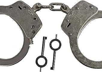 Smith & Wesson M100-1 Chain Handcuffs, Nickel Plated
