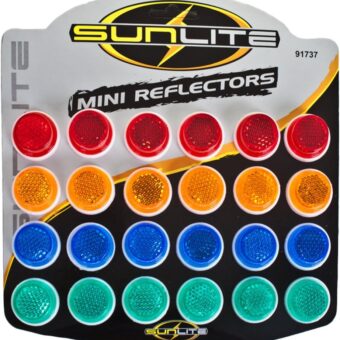 Sunlite Carded 1" Reflectors, Card of 24