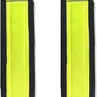 VINCITA Reflective Bands - Highly Visible Safety Reflective Bands for Cycling, Walking, Running, and Hiking - Suitable with Molle Webbing On Backpack (Pair of 2)