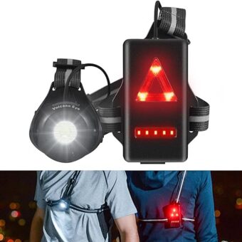 Volcano Eye Light Harness, Running Light for Runners & Joggers - Chest Running Light for Night and Early Morning Runs & Jogs - Premium Run Light for Running, Jogging, Dog...