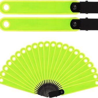 XIHIRCD 24pcs Reflective Trail Markers, Trail Markers with Clips Day & Night Hunting Reflector Trail Markers Trail Marking Tacks for Outdoor Hiking Camping Hunting (Fluorescent...