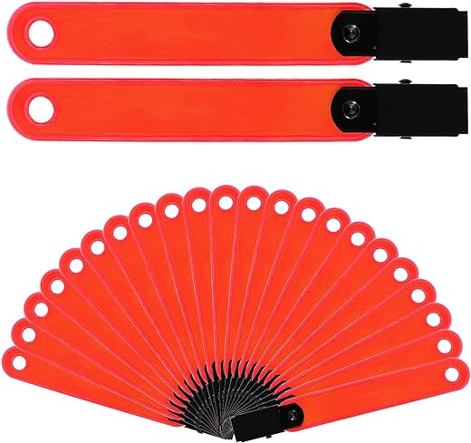 XIHIRCD 24pcs Reflective Trail Markers, Trail Markers with Clips Day & Night Hunting Reflector Trail Markers Trail Marking Tacks for Outdoor Hiking Camping Hunting (Fluorescent...