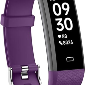 Fitness Tracker Watch with Heart Rate Monitor, Step Counter Activity Tracker with Pedometer & Sleep Monitor, Calories, Step Tracking for Women Men Compatible with Android iOS
