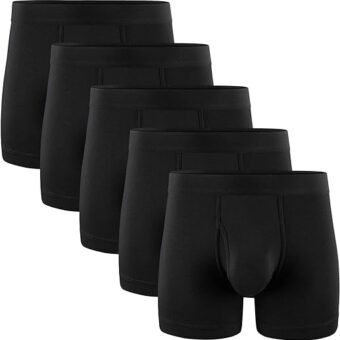 5Mayi Men's Underwear Boxer Briefs Cotton Regular Long Mens Boxer Briefs Underwear Men Pack S M L XL XXL