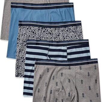 Amazon Essentials Men's Tag-Free Boxer Briefs, Pack of 5