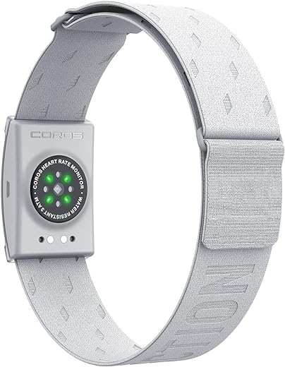 COROS Heart Rate Monitor, Comfort, Easy to wear, Auto-wear Detection, Advanced Sensor, Precise Data, Bluetooth, 38 Hours Battery Life, Compatible with up to 3 Connections, for...