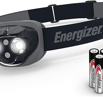 Energizer LED Headlamp Pro360, Rugged IPX4 Water Resistant Head Light, Ultra Bright Headlamps for Running, Camping, Outdoor, Storm Power Outage (Batteries Included)