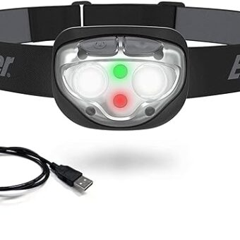 Energizer Rechargeable LED Headlamp Pro400, IPX4 Water Resistant, High-Powered Bright LED, Multiple Light Modes, Best Headlight for Camping, Running, Outdoors, Emergency Light,...