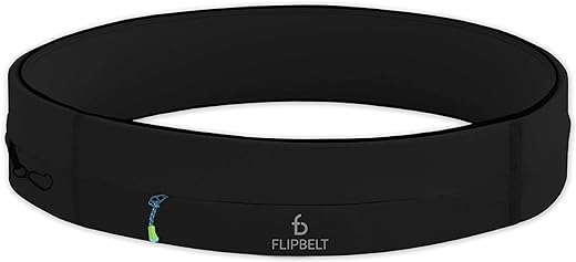 FlipBelt Zipper, Black, Medium