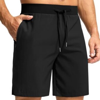 G Gradual Men's Workout Shorts with Zipper Pockets 7'' Lightweight Quick Dry Athletic Gym Running Shorts for Men