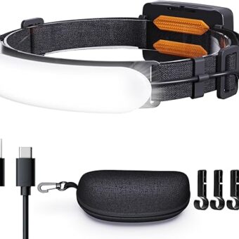 Headlamp Rechargeable,7500mAh 1500 Lumen Super Bright LED Head Lamp,Head Lights for Forehead,Hard Hat Light,Headlamps for Adults Camping Hiking