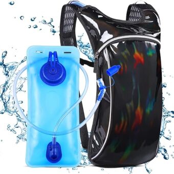 Hydration Pack,Hydration Backpack with 2L Hydration Bladder Lightweight Insulation Water Pack for Festivals, Raves, Hiking, Biking, Climbing, Running and More