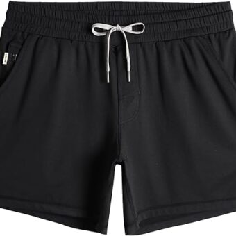 maamgic Mens Workout Shorts 5" Short Shorts Soft Stretch Running Gym Athletic Shorts with Zip Pockets