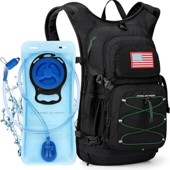 Maelstrom Hydration Backpack, Hiking Backpack with 2L Water Bladder, High Flow Bite Valve Water Backpack Men Women Lightweight Insulation for Hiking, Cycling, Running, Climbing,...