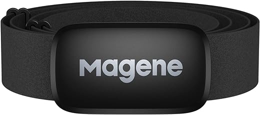 Magene H64 Heart Rate Monitor, Heart Rate Sensor Chest Strap, Protocol ANT+/Bluetooth, Compatible with iOS/Android APPs (New H64)