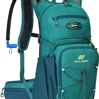 N NEVO RHINO Hydration Backpack, Hydration Pack Hydropack, Water Backpack Insulated Hiking Backpack with 3L Water Bladder for Hiking