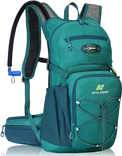 N NEVO RHINO Hydration Backpack, Hydration Pack Hydropack, Water Backpack Insulated Hiking Backpack with 3L Water Bladder for Hiking