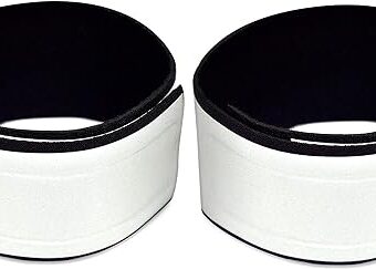Reflective Ankle Bands: Impressive 1,000+ Foot Visibility with Very Large Reflective Area for Safety during Nighttime - Bright, Comfortable, Neoprene - Straps for Biking,...