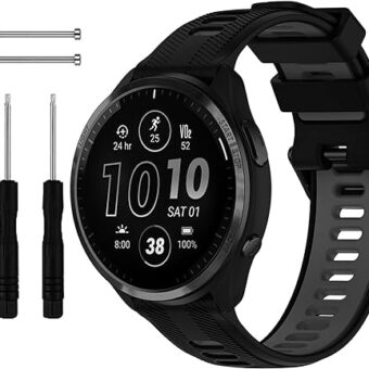 Replacement Band for Garmin Forerunner 945/935 Watch, Soft Silicone Strap for Garmin Forerunner 935 Running GPS Unit, Colorful Band for Garmin 945 Watch Women Men