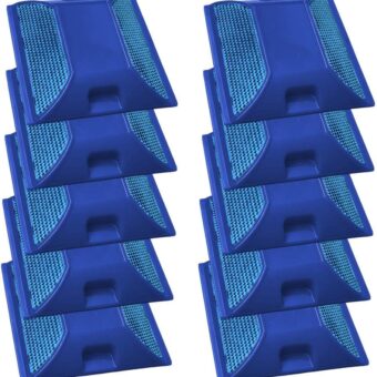 Road Reflectors Pack of 10 | 4 by 4 inch Street Pavement & Asphalt Stud Markers | Great for Speed Bumps, Sidewalks, Pedestrian Crossings, Freeways & Driveways | Industrial Grade...