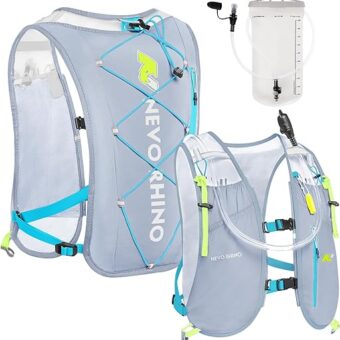 Running Hydration Vest, 5.5L Running Vest for Women Men with 2L TPU Water Bladder,Hydration Backpack for Hiking Marathon Race