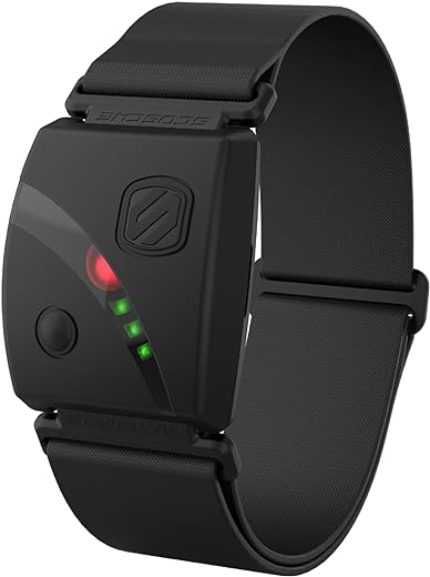 Scosche Rhythm 24 Heart Rate Monitor Armband - Fitness Armband with Dual Band ANT+ & BLE Bluetooth - Waterproof & Dustproof Accurate Heart Rate Monitors with Built-in Memory for...