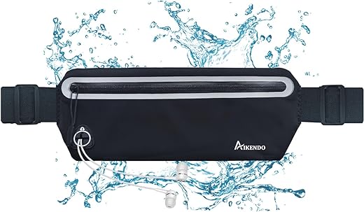 Slim Running Belt Fanny Pack Women Men,Runners Phone Holder Waist Bag,Run Pouch Waist Belt for Workout Jogging,Travel Money Belt Running Gift Gear Accessories.