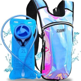 Sojourner Hydration Pack, Hydration Backpack - Water Backpack with 2l Hydration Bladder, Festival Essential - Rave Hydration Pack Hydropack Hydro for Hiking, Running, Biking,...