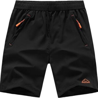 TBMPOY Men's 7" / 9" Running Hiking Shorts Quick Dry Athletic Gym Outdoor Sports Short 3 Zipper Pockets