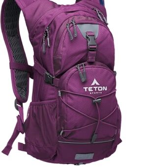 TETON Sports 18L, 22L Oasis Hydration Backpacks– Hydration Backpack for Hiking, Running, Cycling, Biking, Hydration Bladder Included – Plus a Sewn-in Rain Cover
