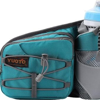 Waist Pack with Water Bottle Holder for Running Walking Hiking Hydration Belt