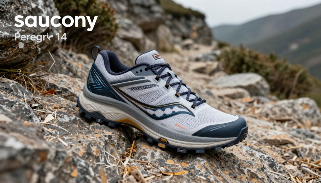 Saucony Peregrine 14 trail running shoe with aggressive traction for off-road terrain Saucony Peregrine 14 trail running shoe with aggressive traction for off-road terrain