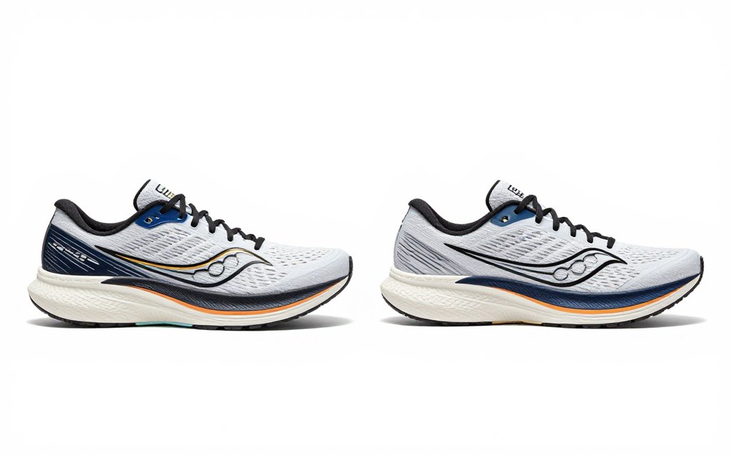 Side-by-side comparison of Saucony Endorphin Speed 3 and Speed 4 Side-by-side comparison of Saucony Endorphin Speed 3 and Speed 4