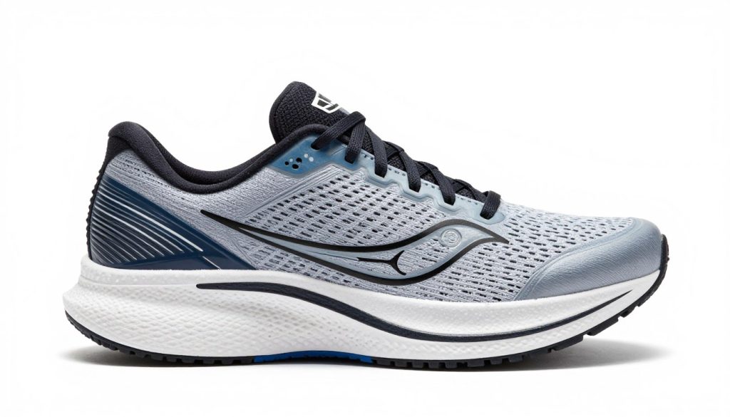 Side profile of Saucony Endorphin Speed 4 showing SPEEDROLL rocker geometry Side profile of Saucony Endorphin Speed 4 showing SPEEDROLL rocker geometry