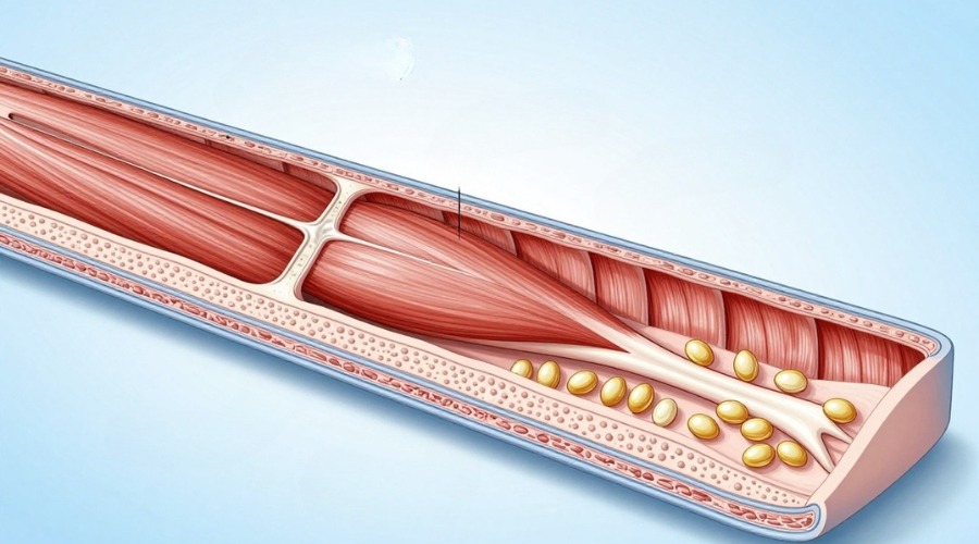 muscle protein synthesis process illustration muscle protein synthesis process illustration